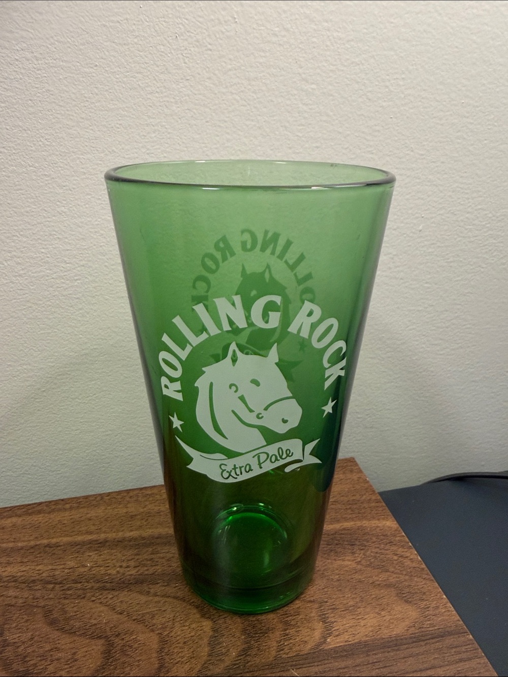 Green Pint Glass - Branded Extra Pale Logo
